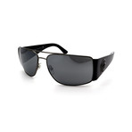 Men's GV2163-13816G Sunglasses // Shiny Black + Gunmetal