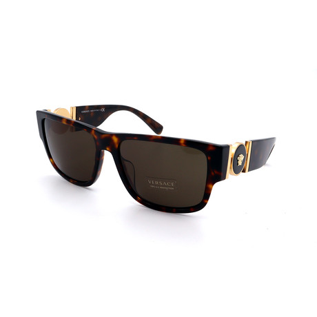 Men's GV4369A-108 Square Sunglasses // Havana + Gray