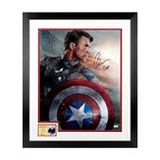 Chris Evans // Autographed Captain America The First Avenger Framed Photo // 16x20
