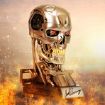 Arnold Schwarzenegger // Autographed Terminator T-800 Endoskeleton 1:1 Scale Bust