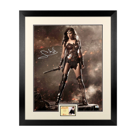 Gal Gadot // Autographed Photo Display // Wonder Woman