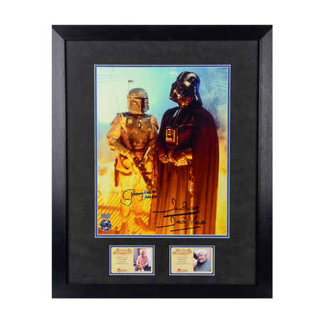 David Prowse + Jeremy Bulloch // Autographed Photo Display // Star Wars Darth Vader + Boba Fett // 11X14