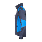 Color-Block Cresta Zip Jacket // Dark Blue (S)