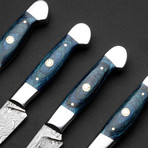 Wilderness of Blue Chef Steak Knives // Set of 4