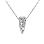 Spear Pendant Necklace // Silver