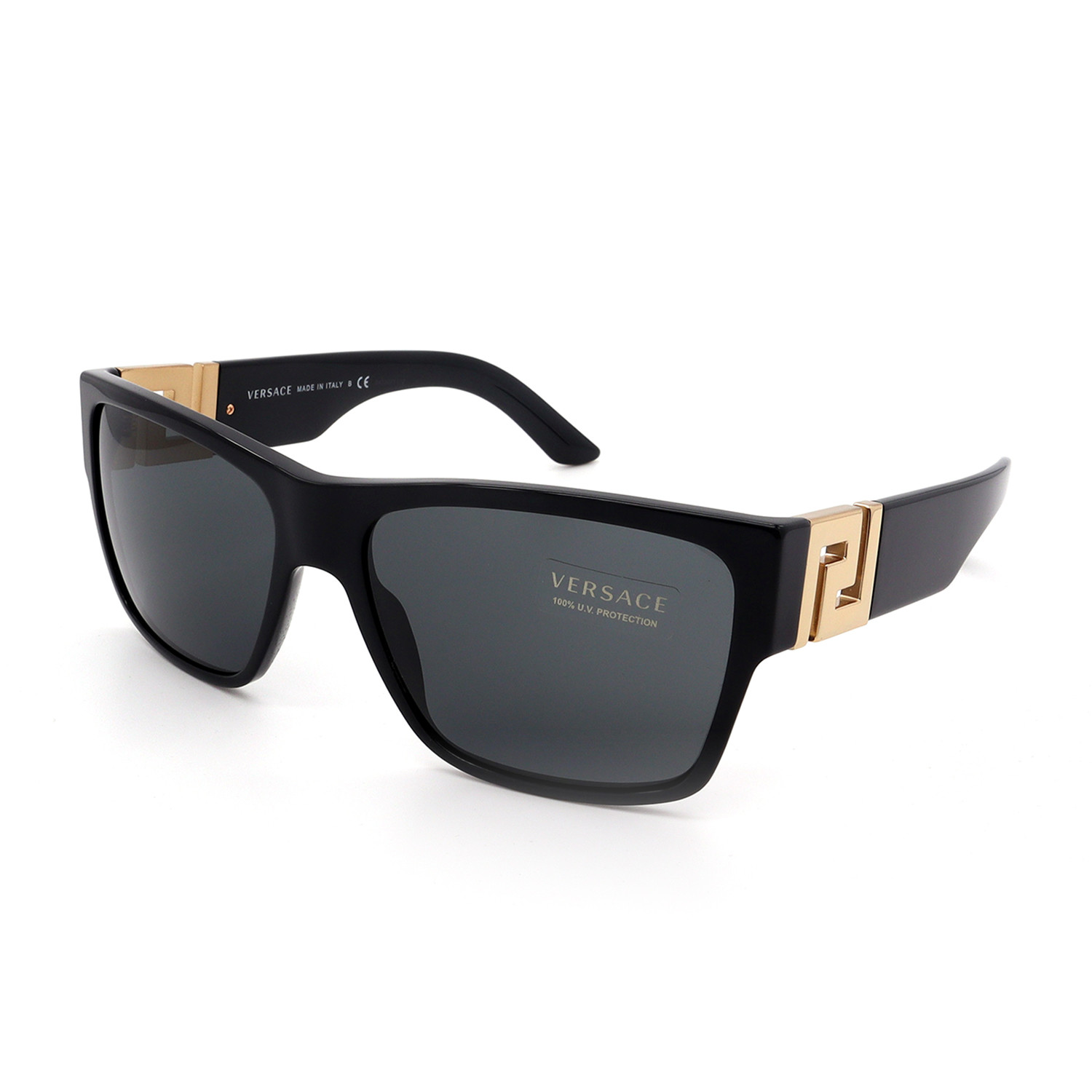 versace black square sunglasses