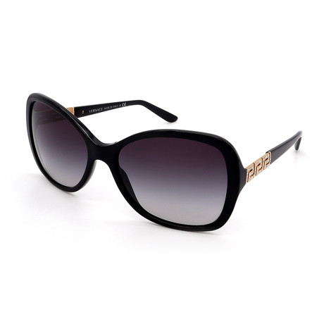 Women's GV4271B-GB18G Sunglasses // Shiny Black + Gray Gradient