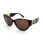 Women's GV4368-10873 Cat Eye Sunglasses // Dark Havana + Gold