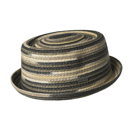 Space-Dyed Braid Porkpie // Charcoal (S)