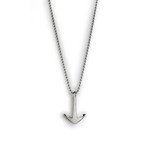 Steel Anchor Necklace // Silver