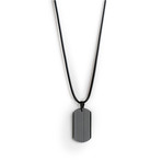 Silicone Tag Necklace // Black