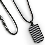Silicone Tag Necklace // Black