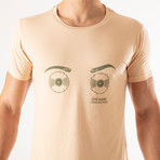 Carlton T-Shirt // Beige + Green (X-Small)