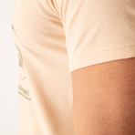 Negresco T-Shirt // Beige + Green (X-Small)