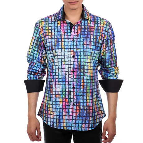Wilson Long Sleeve Button-Up Shirt // Blue (XS)