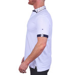 Mozart Solid + Skull Polo Shirt // White (M)