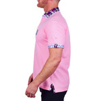 Polo Mozart Solid Short-Sleeve Dress Shirt // Pink (XL)