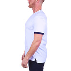 V-Neck Vivaldi Solid Dress Shirt // White (XL)