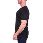 V-Neck Vivaldi Bat Dress Shirt // Black (M)