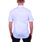 Galileo Square Short Sleeve Dress Shirt // White (S)