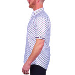 Galileo Multi Skull Button Up Shirt // White (S)