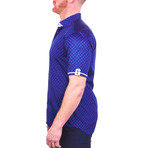 Line Group Short-Sleeve Dress Shirt // Blue (M)