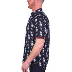 Dog Space Short-Sleeve Dress Shirt // Black (S)