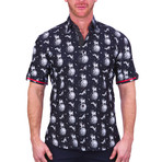 Dog Space Short-Sleeve Dress Shirt // Black (3XL)