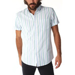 Martin Vertical Striped Shirt // White (S)