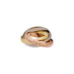 Cartier Three-Tone Gold Small Trinity Ring // Ring Size: 5.5 // Pre-Owned