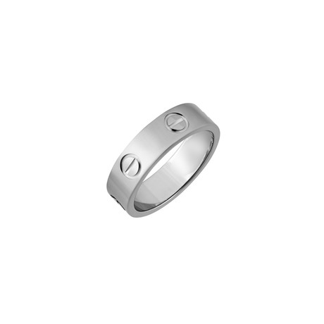 Cartier 18k White Gold Love Ring // Ring Size: 6 // Pre-Owned