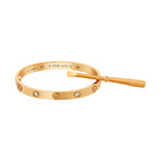 Cartier 18k Rose Gold 4 Diamond Love Bracelet // Pre-Owned