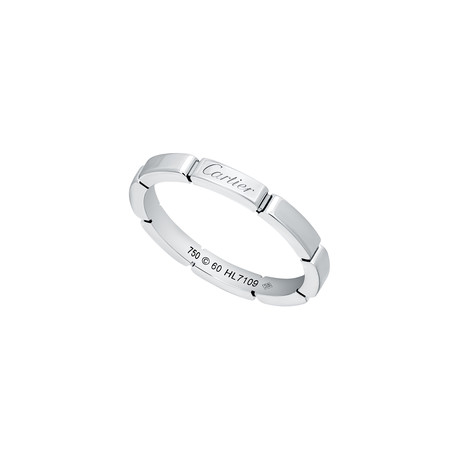 Cartier 18k White Gold Chain Ring // Ring Size: 9.25 // Pre-Owned