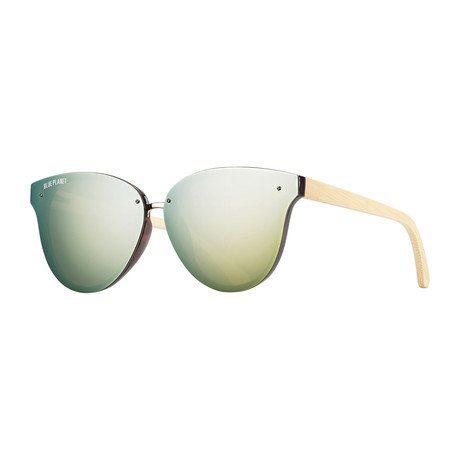 Women's Nory Polarized Sunglasses (Black Onyx + Bamboo + Silver Smoke)
