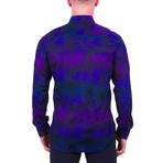 Fibonacci Shapes Dress Shirt // Black (3XL)