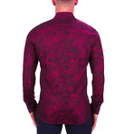 Fibonacci Paisley Dress Shirt // Red (3XL)