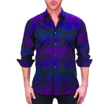 Fibonacci Shapes Dress Shirt // Black (3XL)