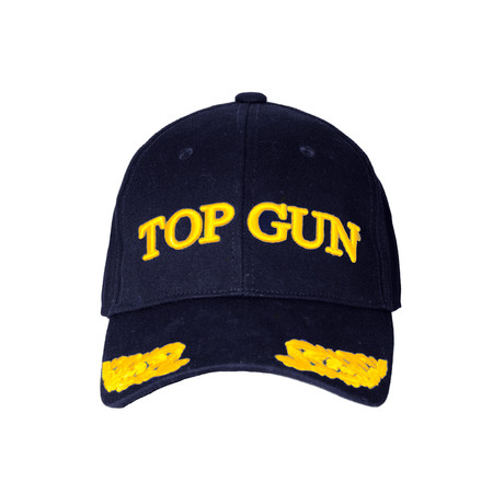 Top Gun® Military Style Cap + Scrambled Eggs Embroidery // Navy