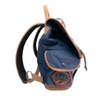 Canvas Backpack + Patches // Blue