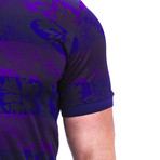 V-Neck Vivaldi Lyla Dress Shirt // Purple (XL)