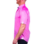 Elegant Short-Sleeve Dress Shirt // Pink (2XL)