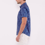 Short Sleeve Batik Shirt // Blue (S)