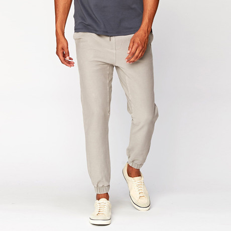 Lyle Stretch Twill Jogger // Mojave (S)