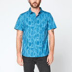 Short Sleeve Batik Shirt // Aqua (XL)