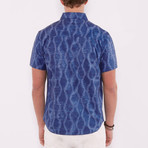 Short Sleeve Batik Shirt // Blue (M)