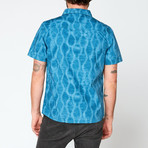 Short Sleeve Batik Shirt // Aqua (M)