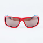 Men's EV0648-646 Grind Sport Sunglasses // Hyper Red + Neo Turquoise