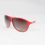 Unisex EV0720-615 MDL210 Sport Sunglasses // Red + White