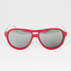 Unisex EV0633-607 Vintage 81 Sport Sunglasses // Red + White