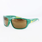 Men's EV0892 Sport Sunglasses // Pine Green + Yellow Strike